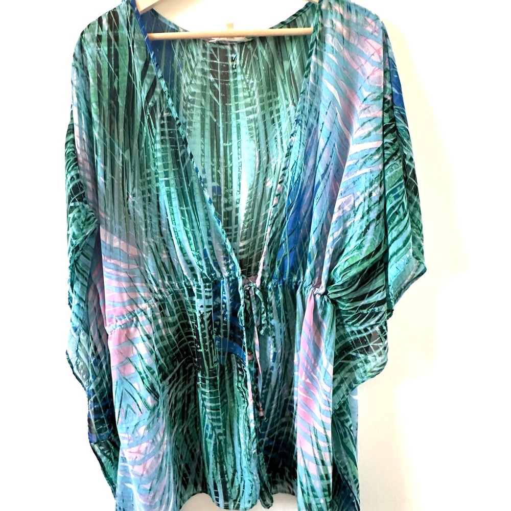 Hawaiian Tropic floral swim cover up size medium